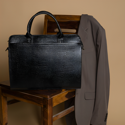 Ziptop Briefcase - Black