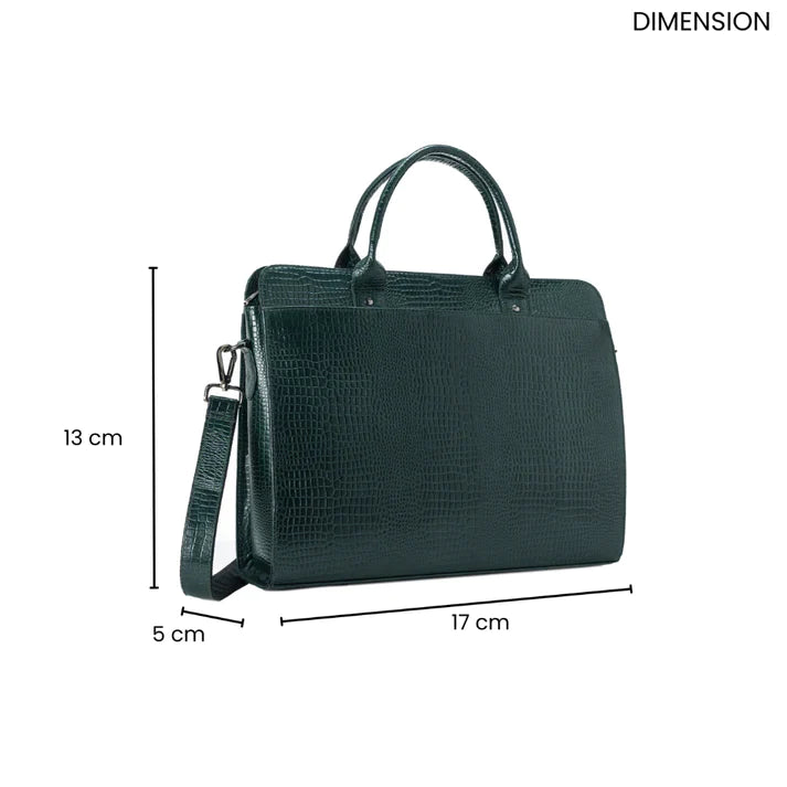 Ziptop Briefcase - Bottle Green