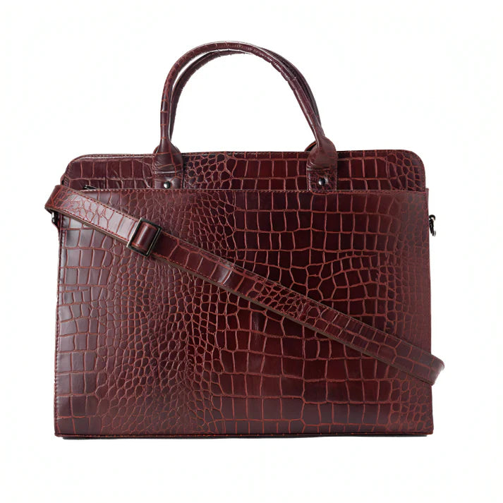 Ziptop Briefcase - Cherry