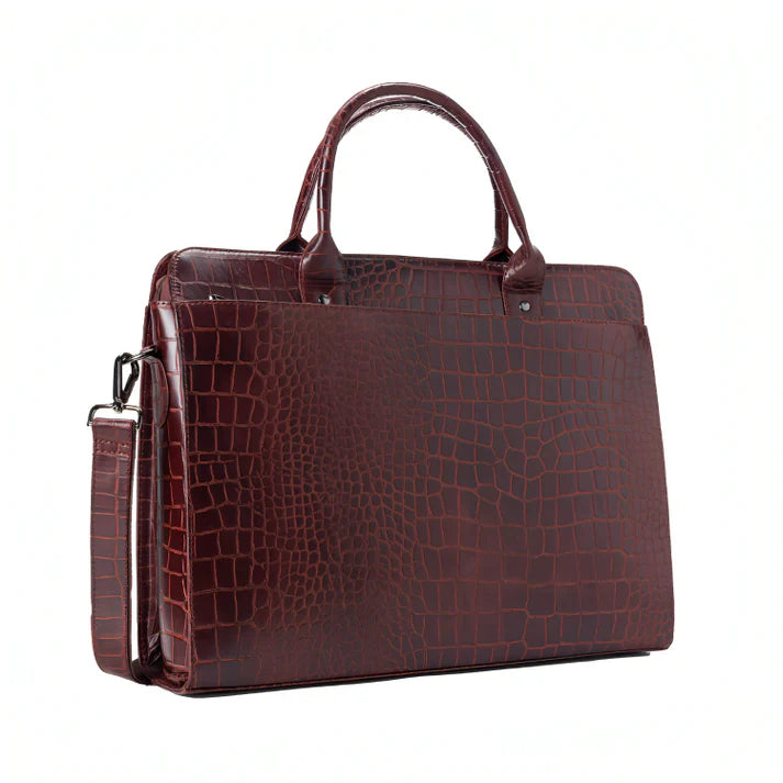 Ziptop Briefcase - Cherry