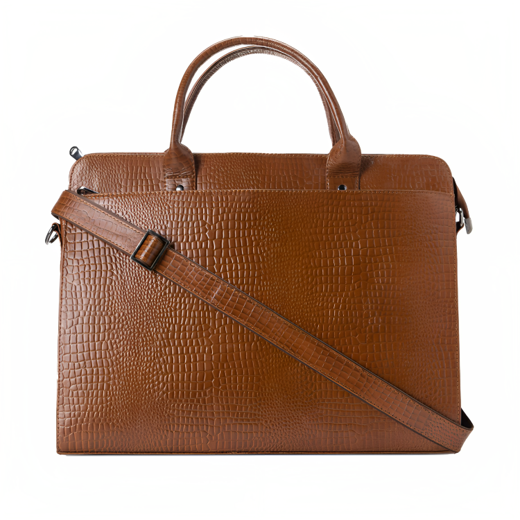 Ziptop Briefcase - Tan